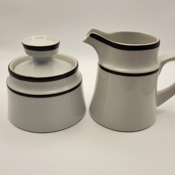 Vintage Noritake Stoneware Creamer and Sugar. - Picture 2 of 8